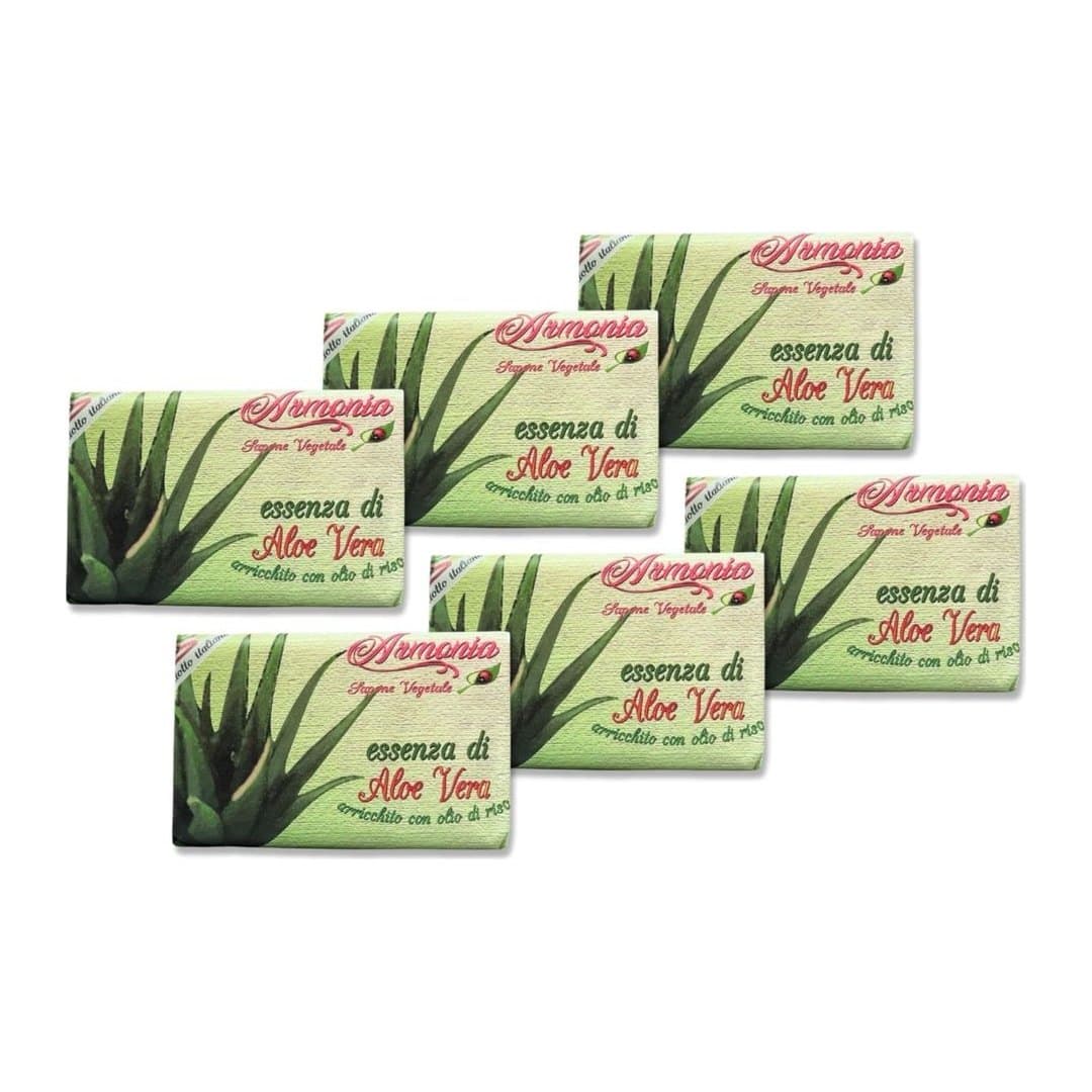 Sapone Vegetale Aloe Vera 150 g (Confezione 6 pezzi)