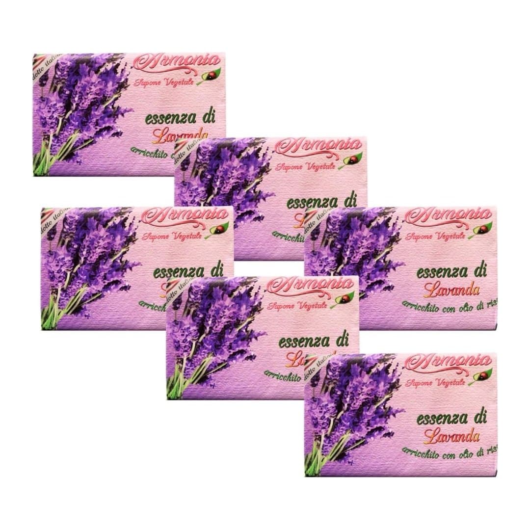 Sapone Vegetale Lavanda Pelli Sensibili 150 g (6 pezzi)