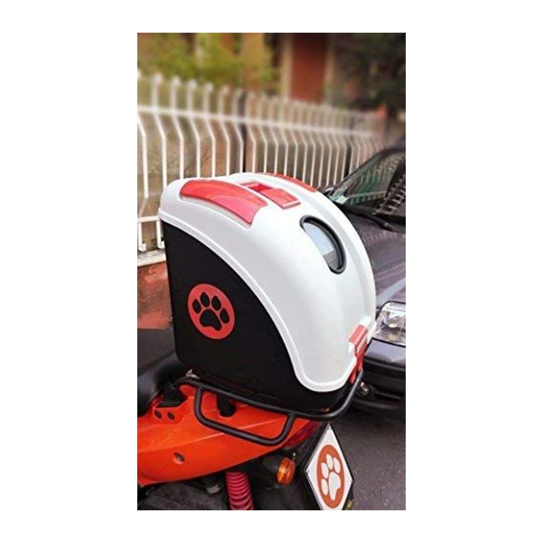 Trasportino Rigido per Cani e Gatti da Agganciare a Scooter, vista 7