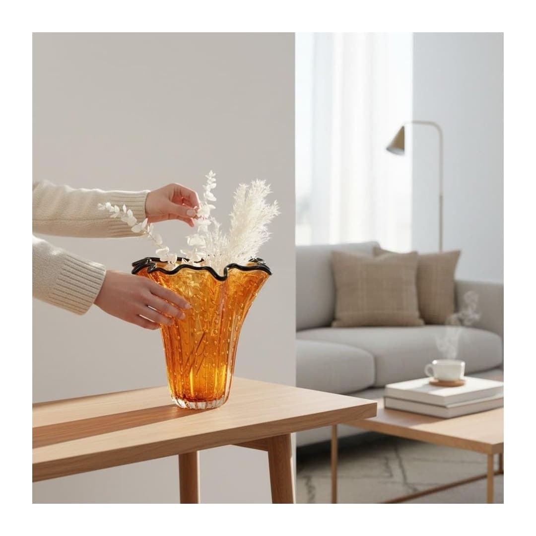 Vaso in Vetro di Murano Originale 28 cm, vista 6