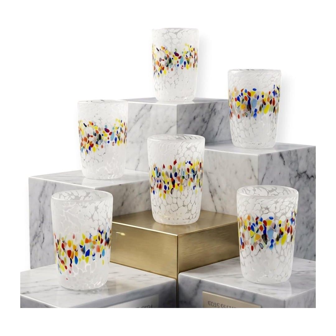 Set 6 Gotti Bicchieri Acqua 250 ml Vetro di Murano