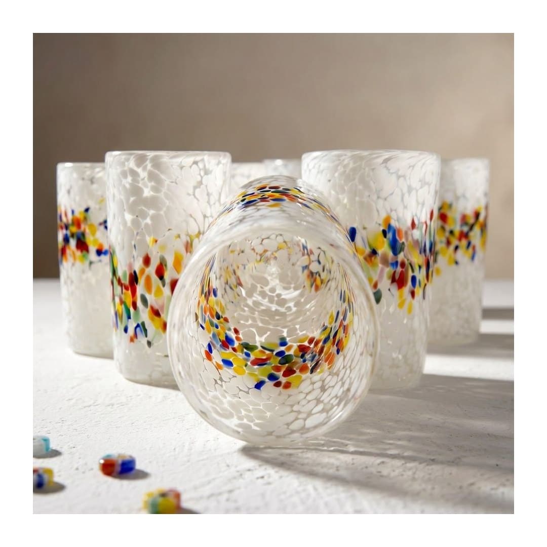 Set 6 Gotti Bicchieri Acqua 250 ml Vetro di Murano, vista 5