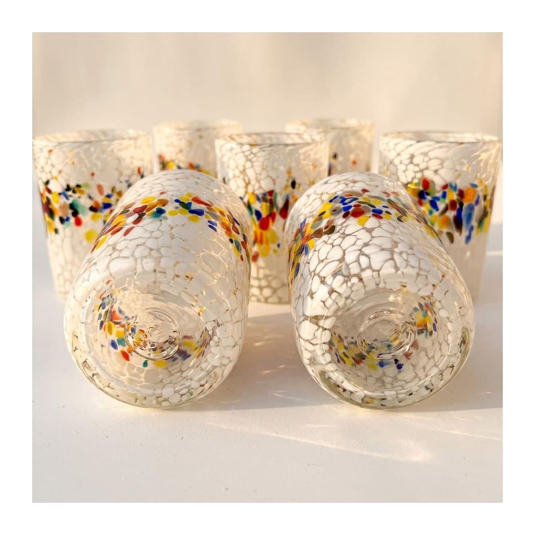 Set 6 Gotti Bicchieri Acqua 250 ml Vetro di Murano, vista 7
