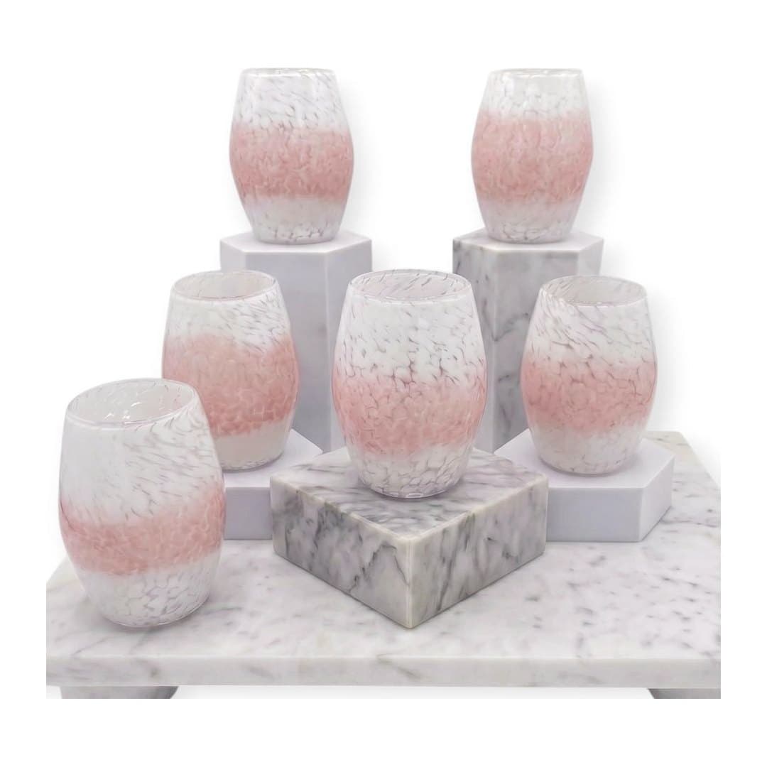 Set 6 Goti Bicchieri Acqua 300 ml Vetro di Murano