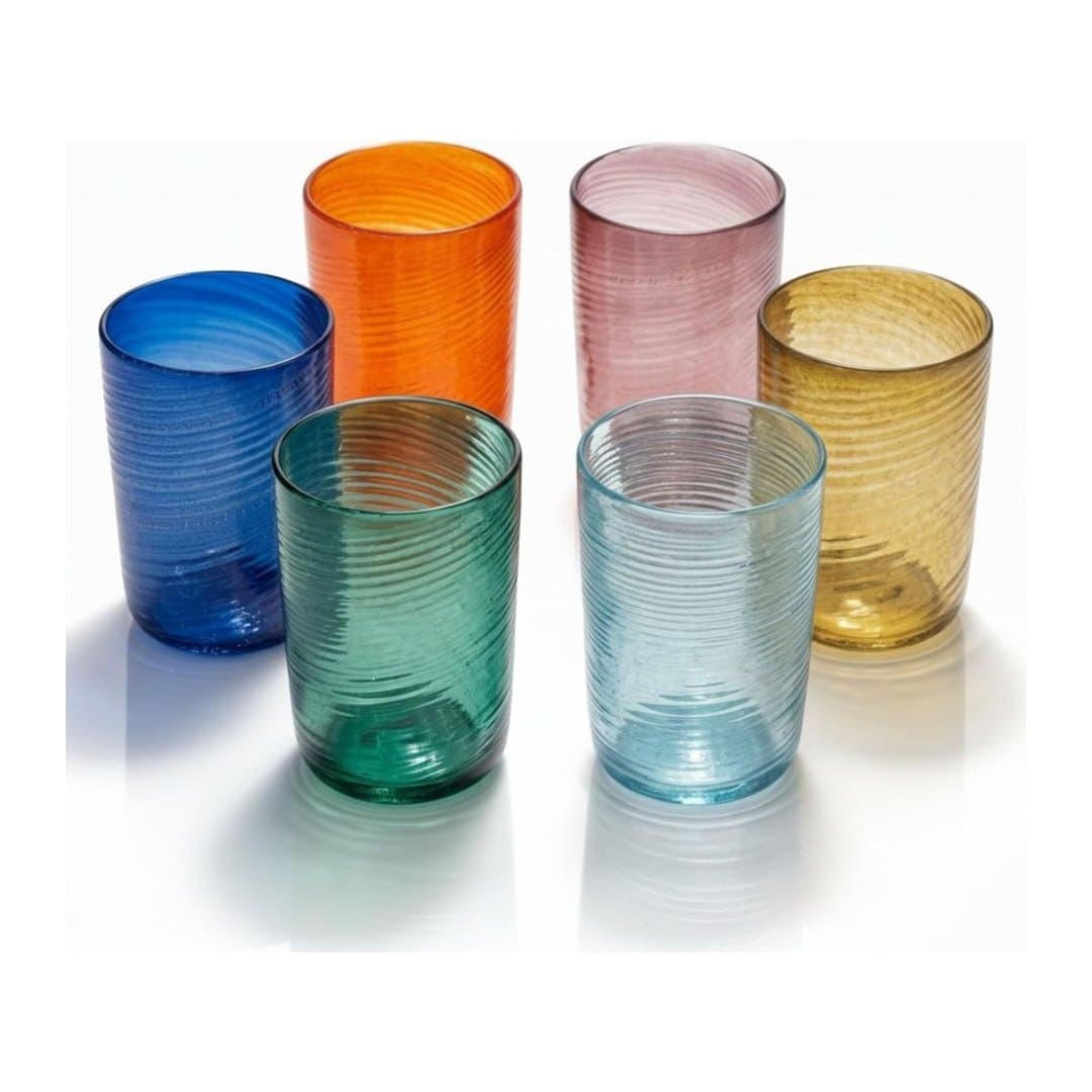 Vetro di Murano Originale Set 6 Bicchieri Tumbler, vista 2