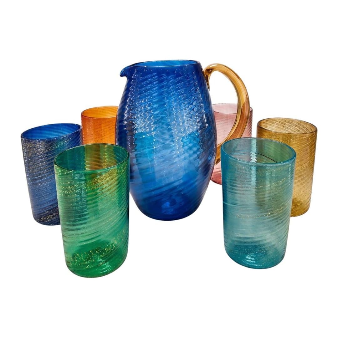 Vetro di Murano Originale Set 6 Bicchieri Tumbler, vista 4