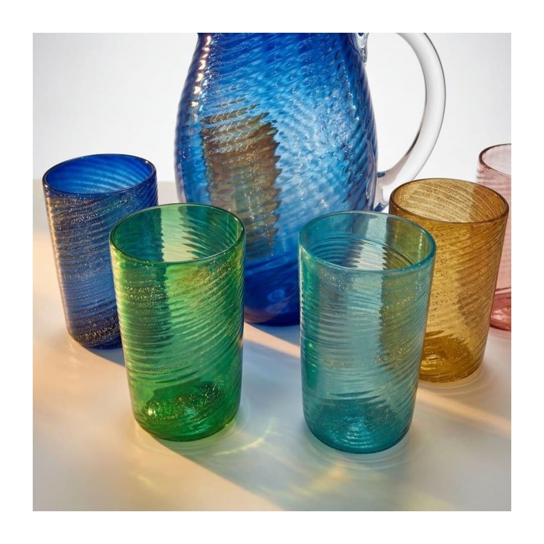 Vetro di Murano Originale Set 6 Bicchieri Tumbler, vista 6