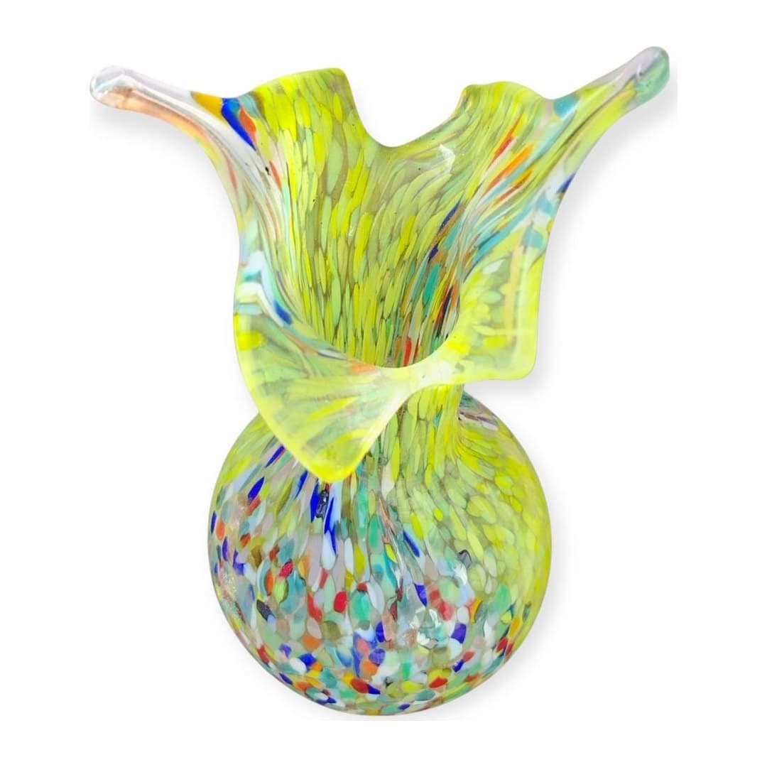 Set 3 Vasi in Vetro di Murano Originale H 20 cm, vista 6