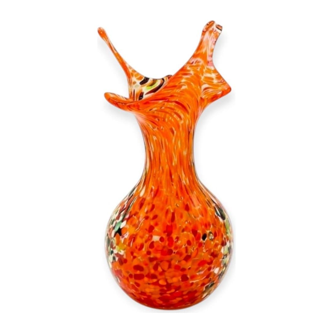 Set 3 Vasi in Vetro di Murano Originale H 20 cm, vista 3