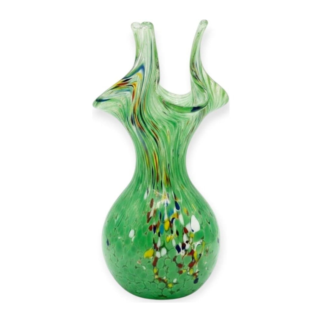 Set 3 Vasi in Vetro di Murano Originale H 20 cm, vista 4
