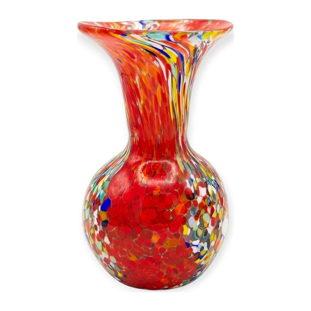 Vaso in Vetro di Murano Originale H 17 cm