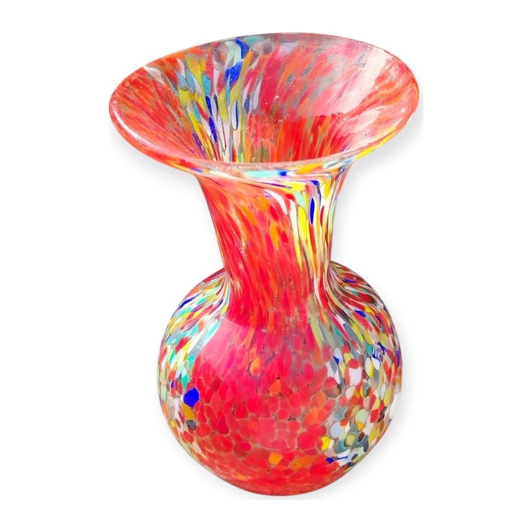 Vaso in Vetro di Murano Originale H 17 cm, vista 2