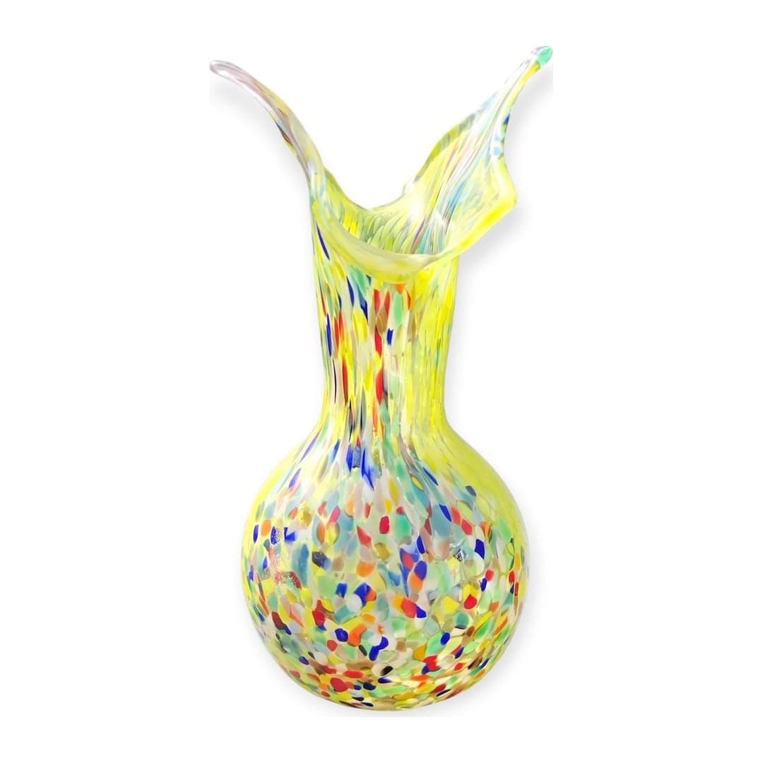 Vaso in Vetro di Murano Originale H 20 cm