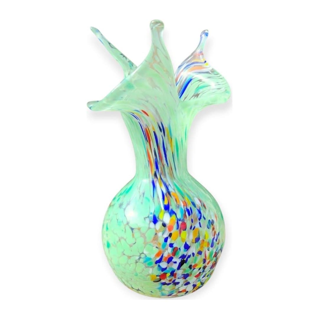 Vaso in Vetro di Murano Originale H 20 cm