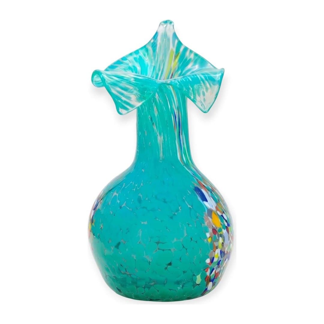 Vaso in Vetro di Murano Originale H 20 cm