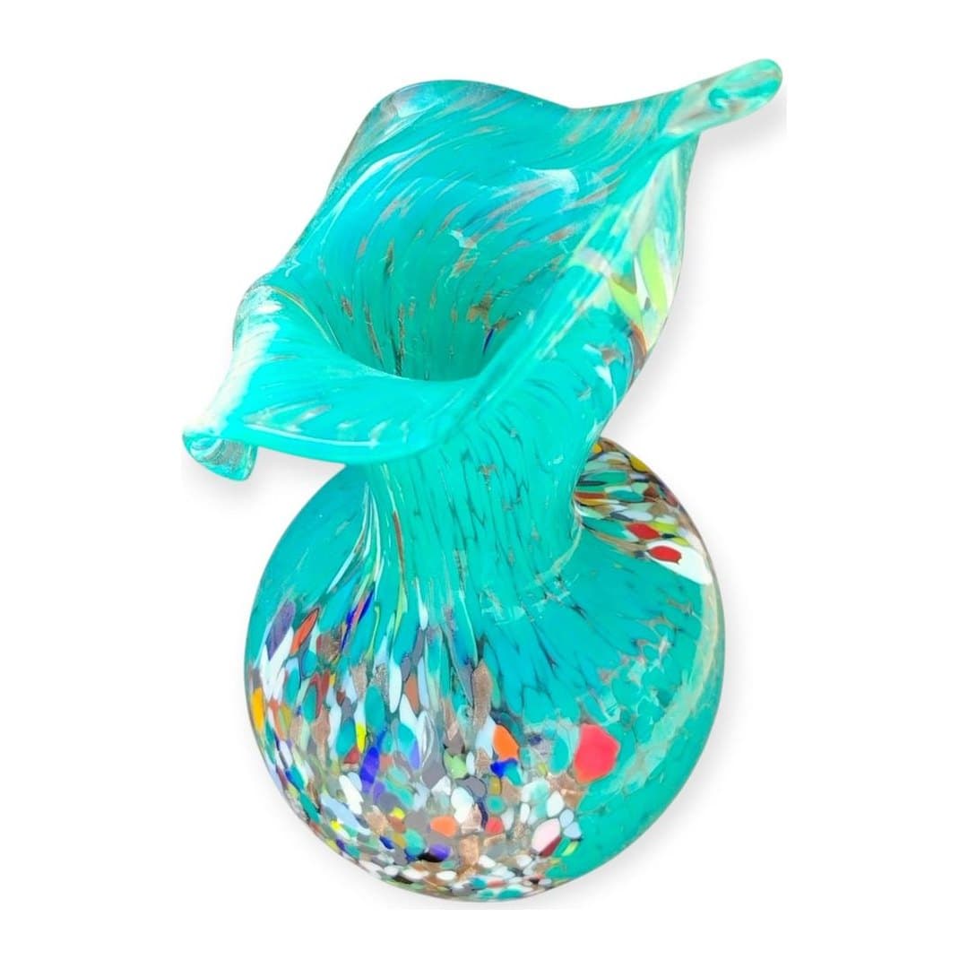 Vaso in Vetro di Murano Originale H 20 cm, vista 3