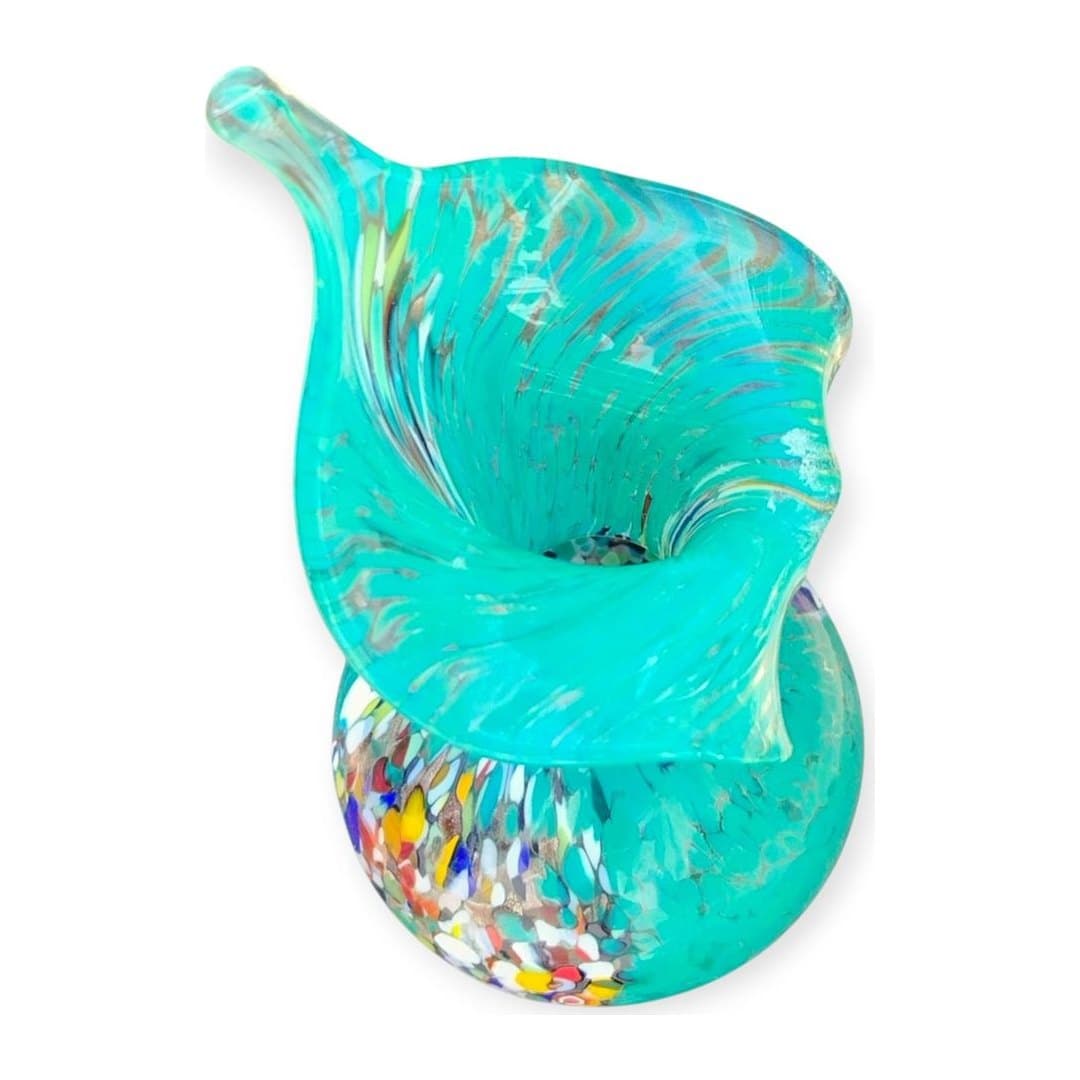 Vaso in Vetro di Murano Originale H 20 cm, vista 4