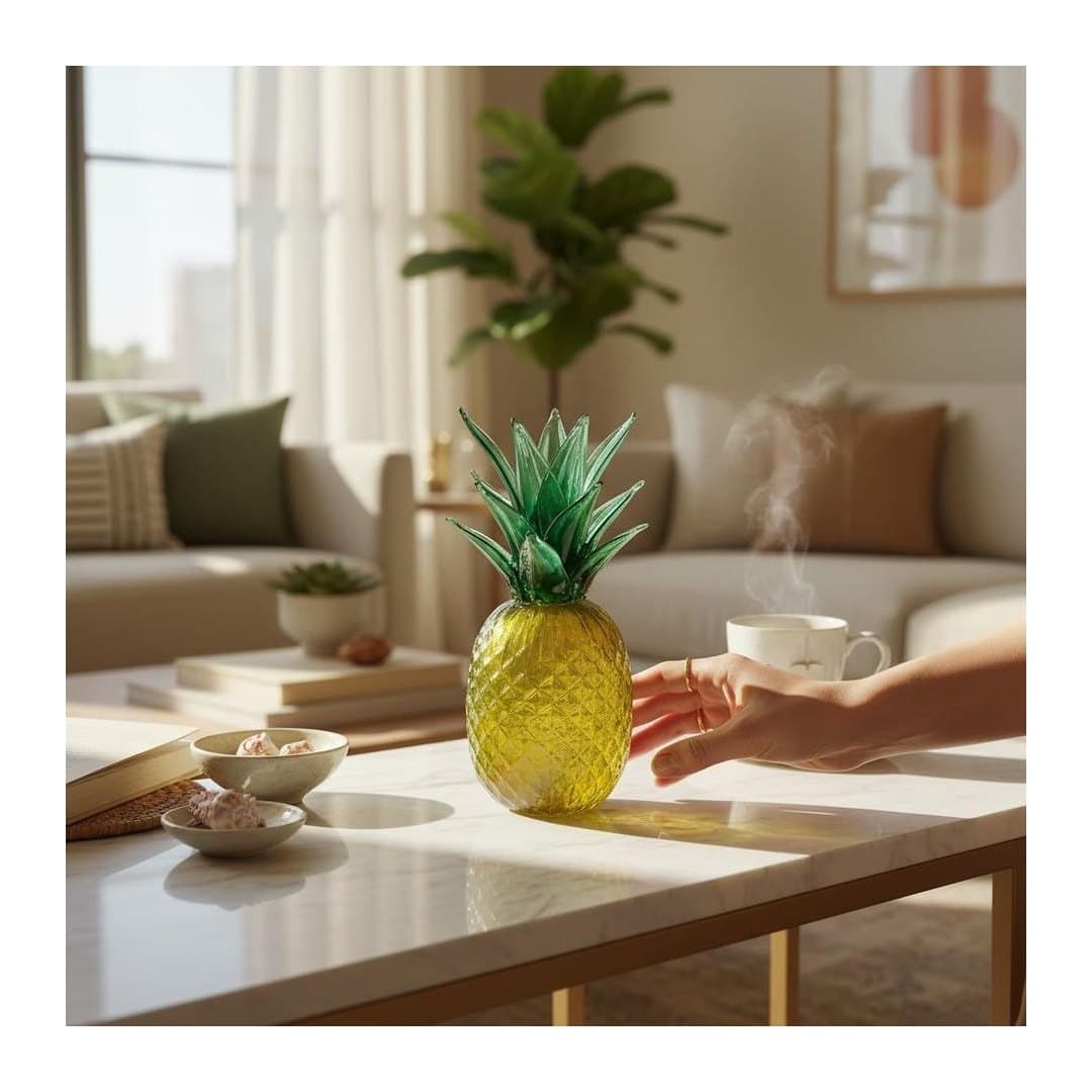 Scultura Ananas in Vetro di Murano Certificato 28 cm, vista 6