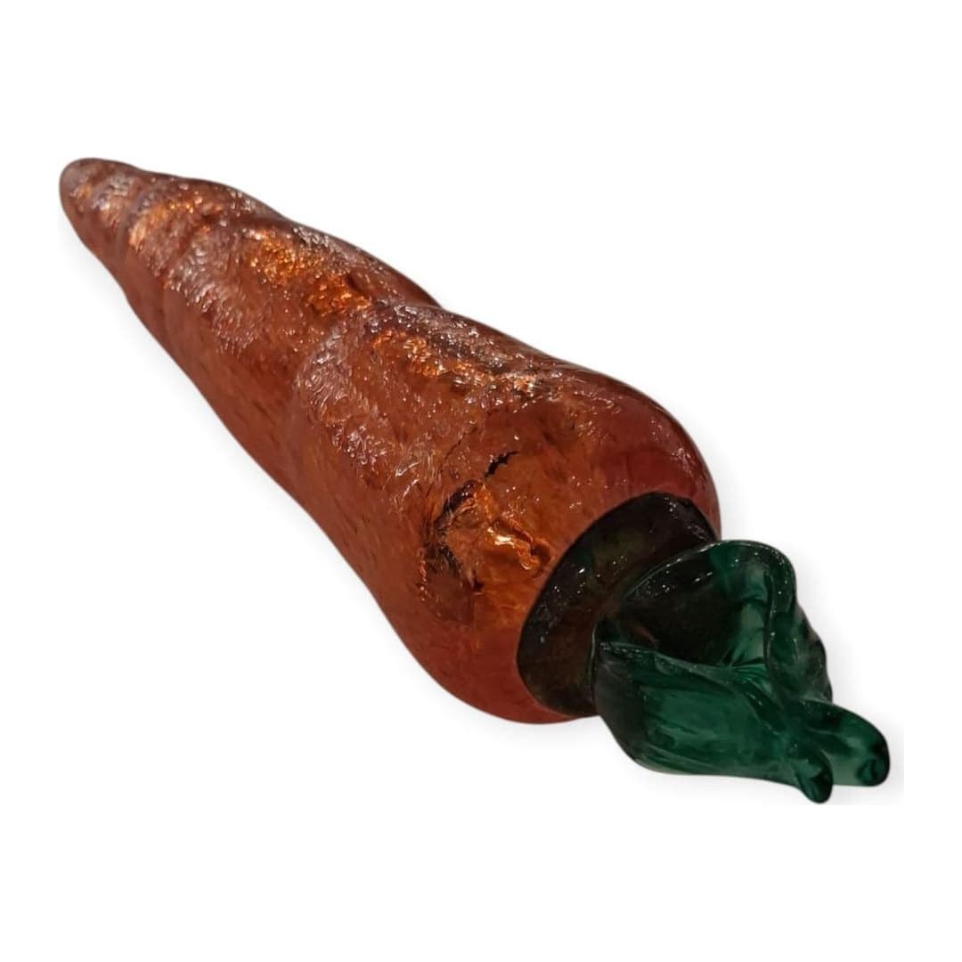 Scultura Carota Vetro Murano 24 cm