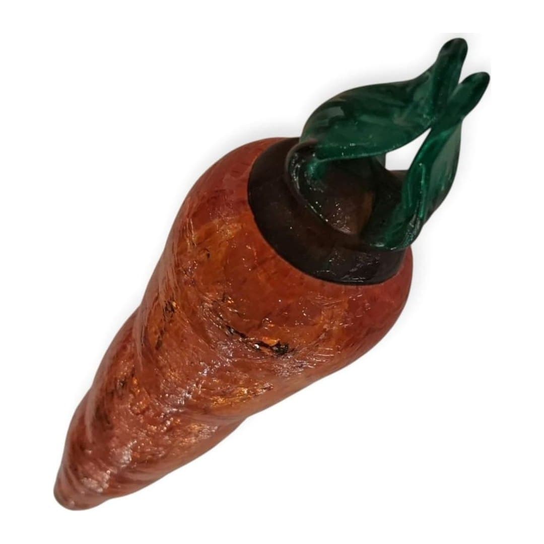 Scultura Carota Vetro Murano 24 cm, vista 5