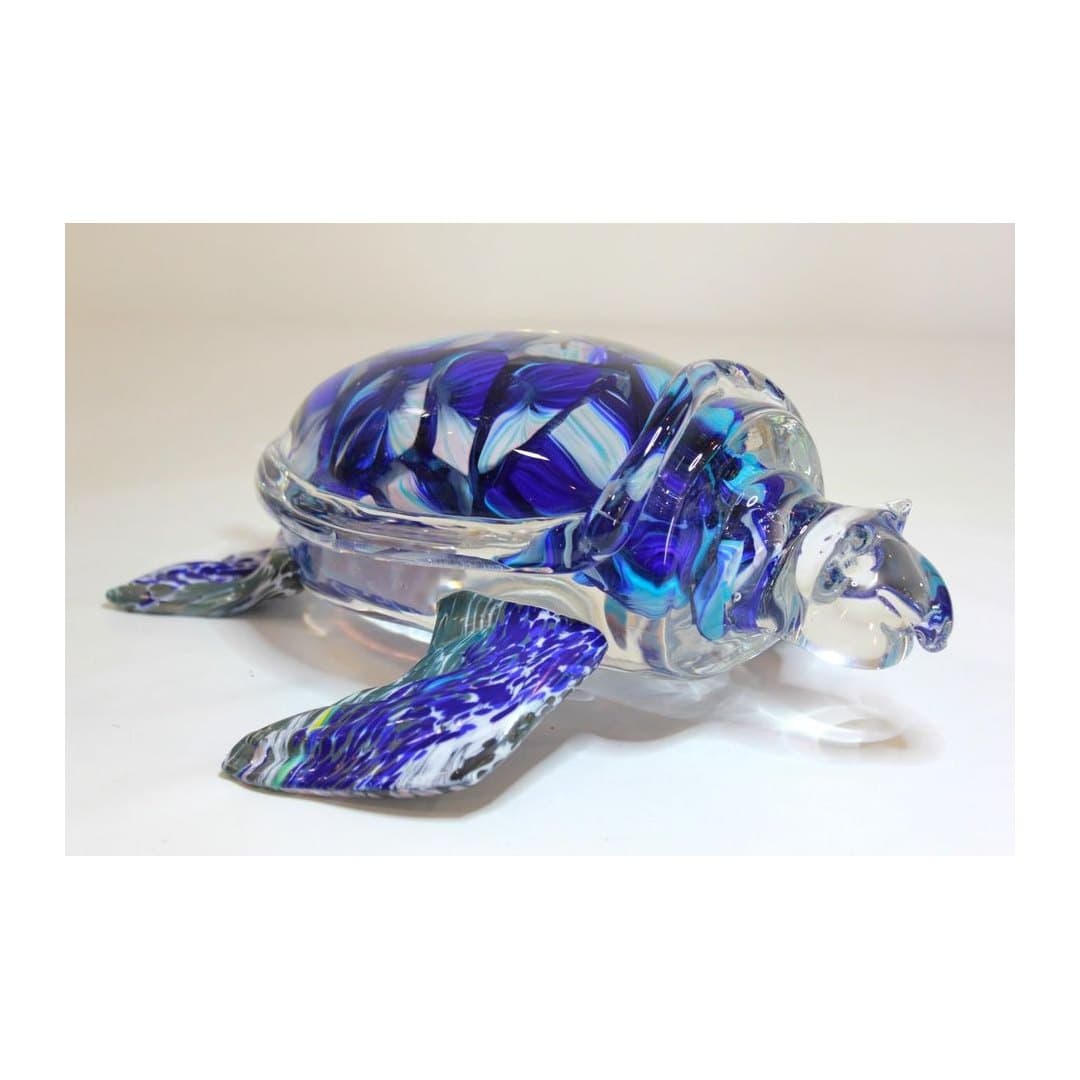 Scultura Tartaruga in Vetro di Murano Originale 30x27x12 cm, vista 3
