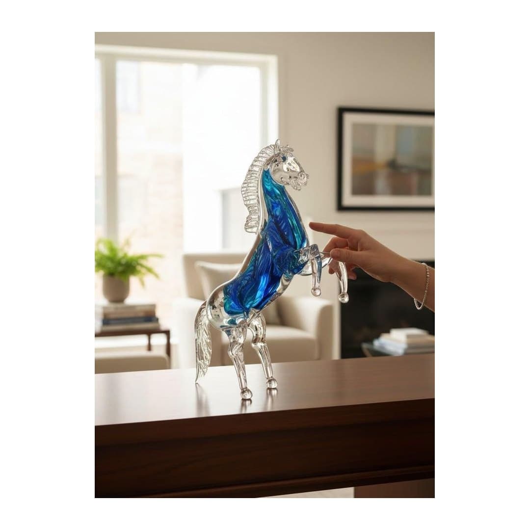 Cavallo Rampante Vetro di Murano 41 cm, vista 5