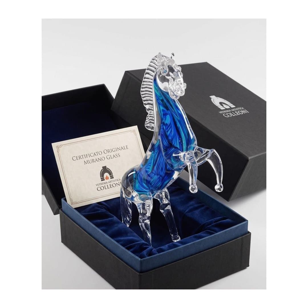 Cavallo Rampante Vetro di Murano 41 cm, vista 7