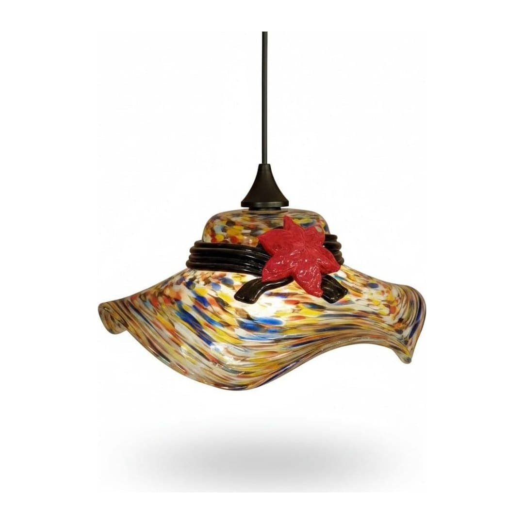 Lampada a Sospensione Chapeau in Vetro di Murano