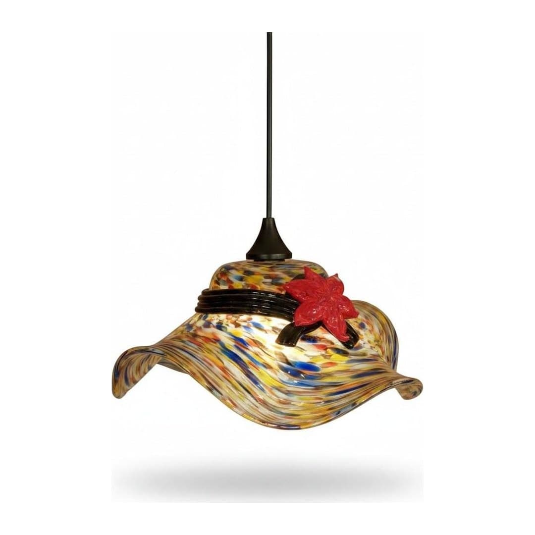 Lampada a Sospensione Chapeau in Vetro di Murano, vista 3