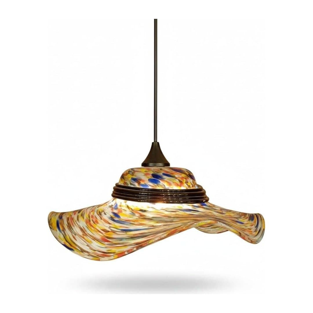 Lampada a Sospensione Chapeau in Vetro di Murano, vista 5