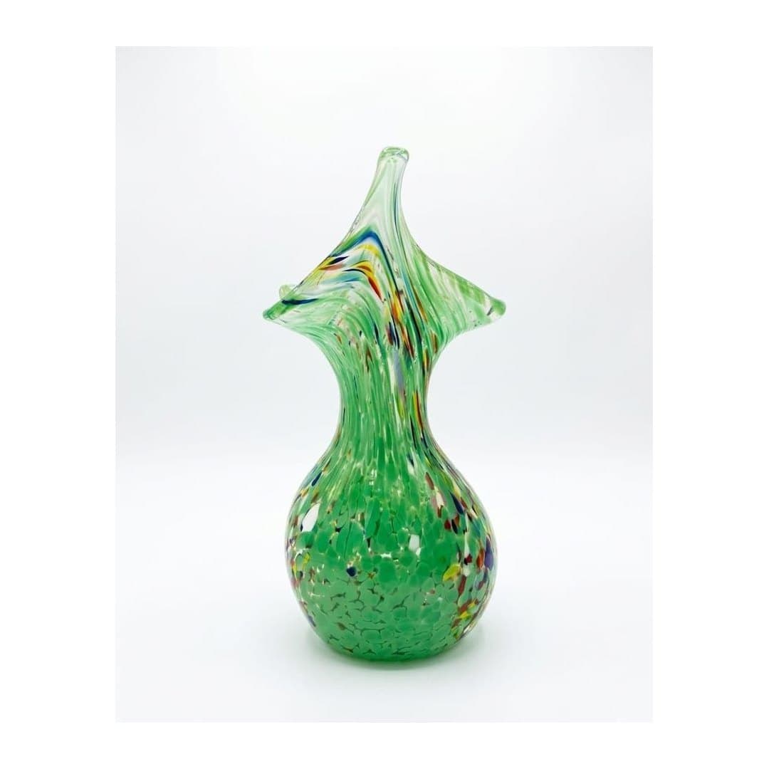Vaso Murano Originale Fatto a Mano H 13 cm