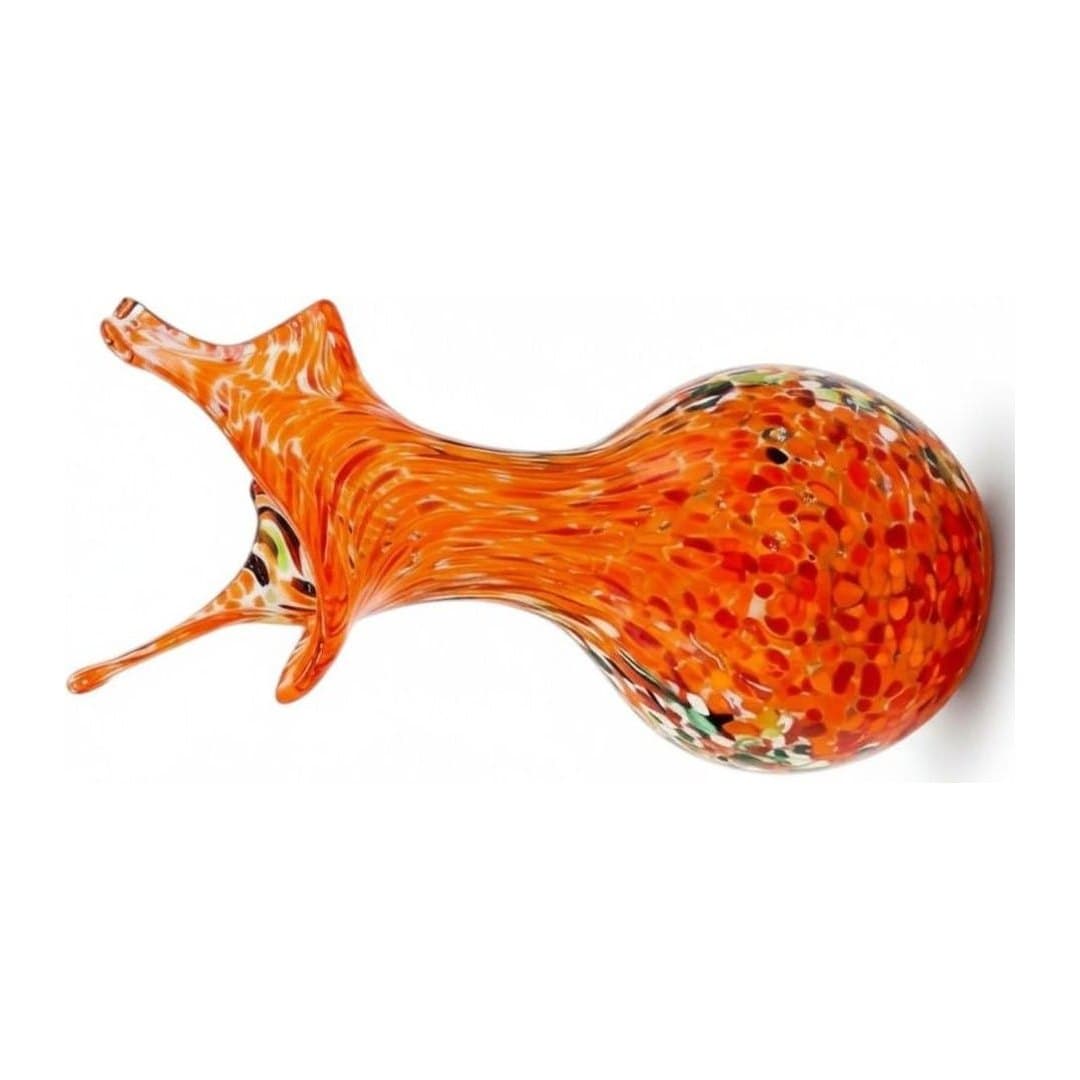 Vaso di Murano Arancione Fatto a Mano 13 cm, vista 4
