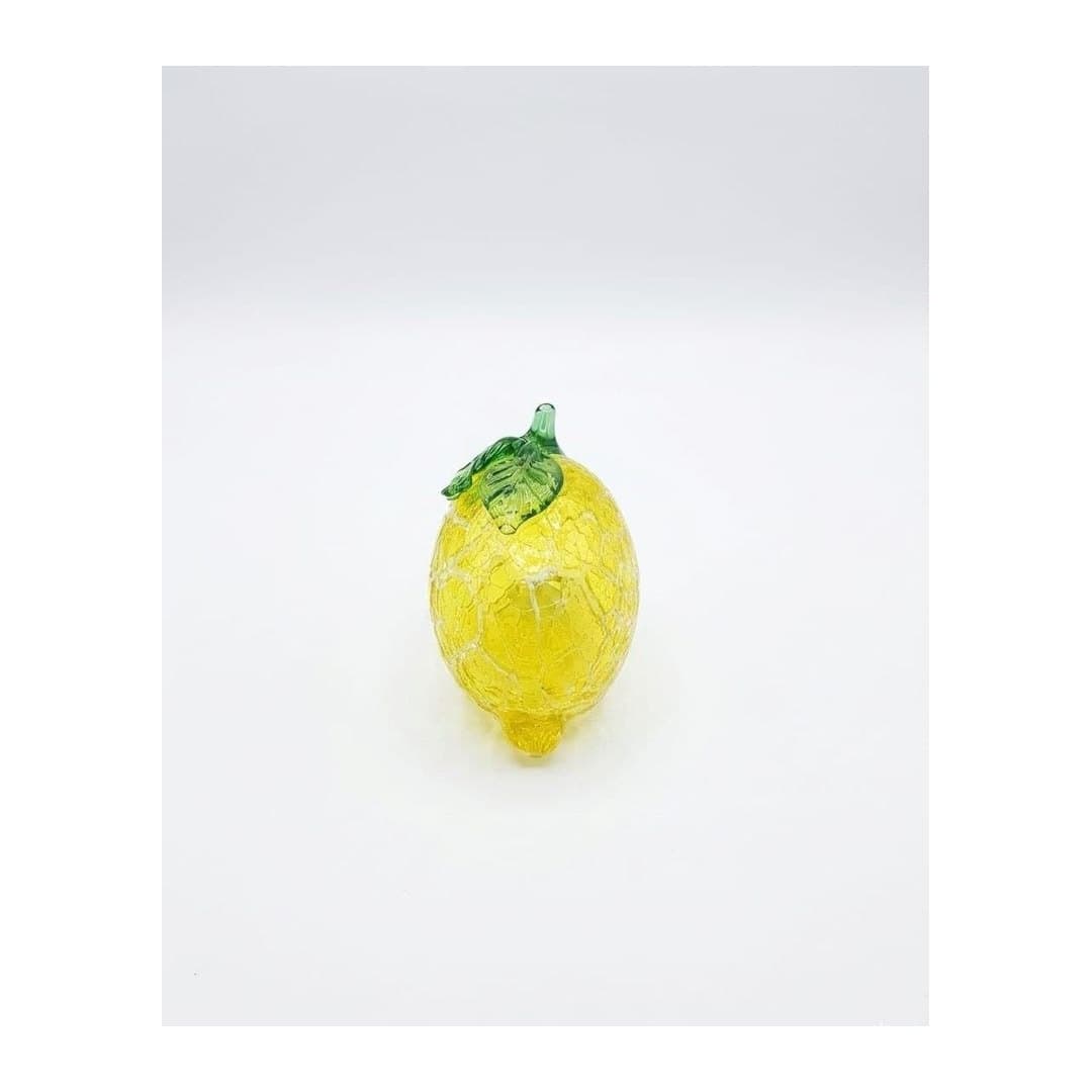 Limone Zest d'Oro in Vetro di Murano 12-13 cm