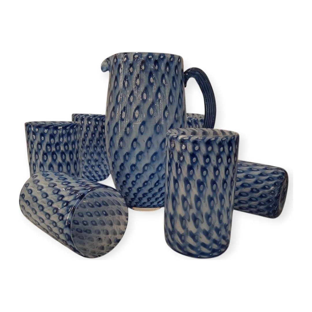 Set da tavola in vetro di Murano 7 pezzi