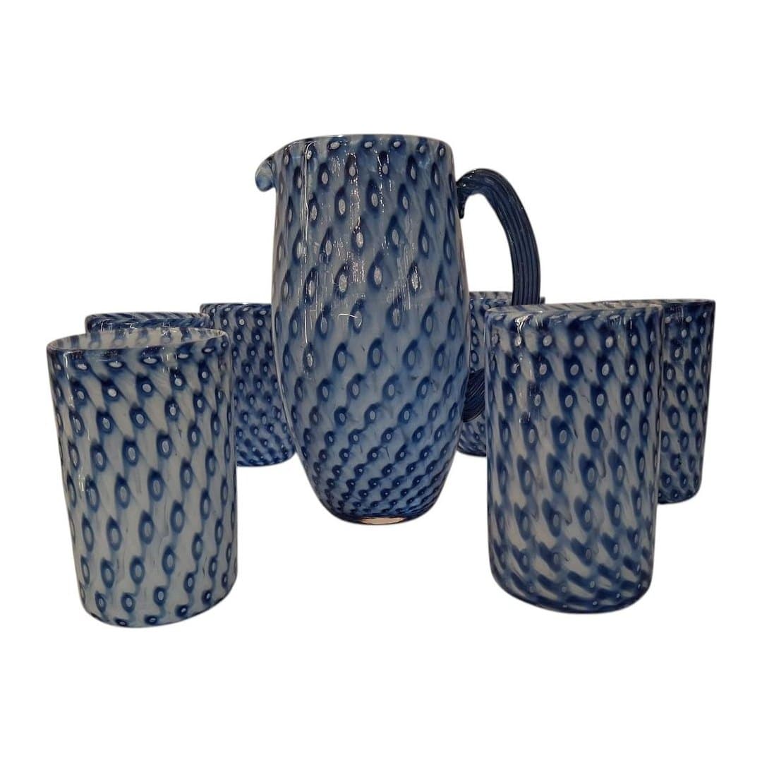 Set da tavola in vetro di Murano 7 pezzi, vista 4