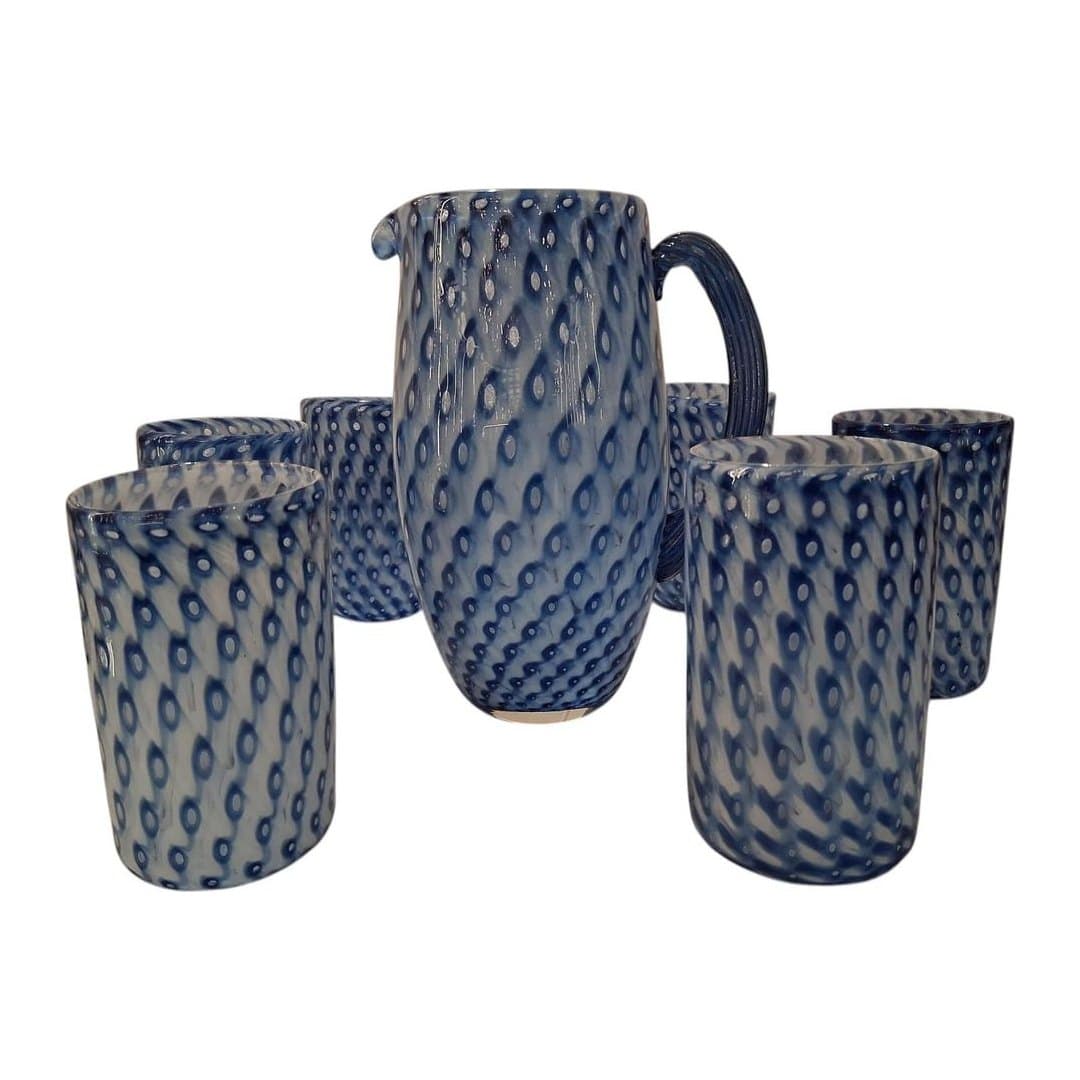 Set da tavola in vetro di Murano 7 pezzi, vista 5