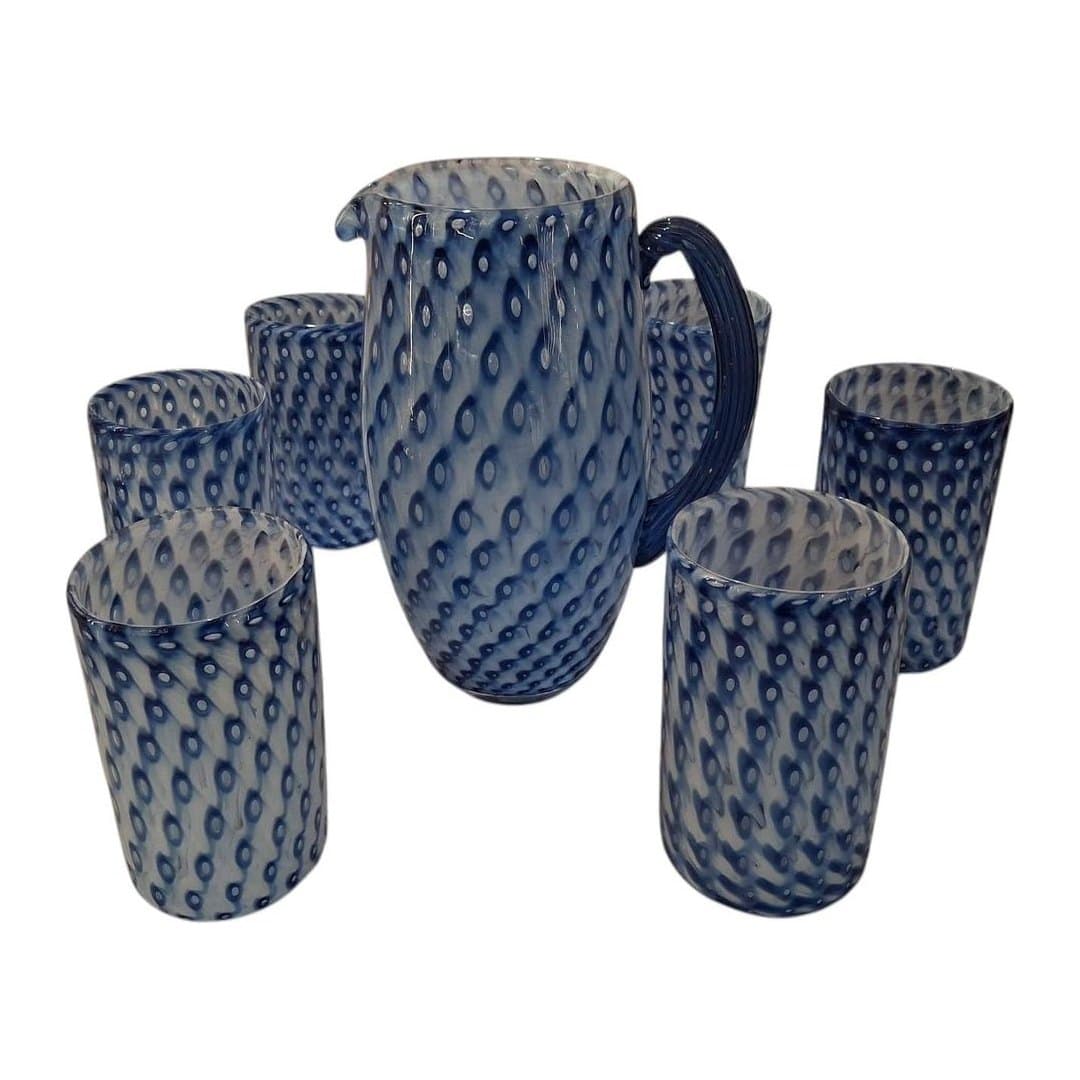 Set da tavola in vetro di Murano 7 pezzi, vista 6