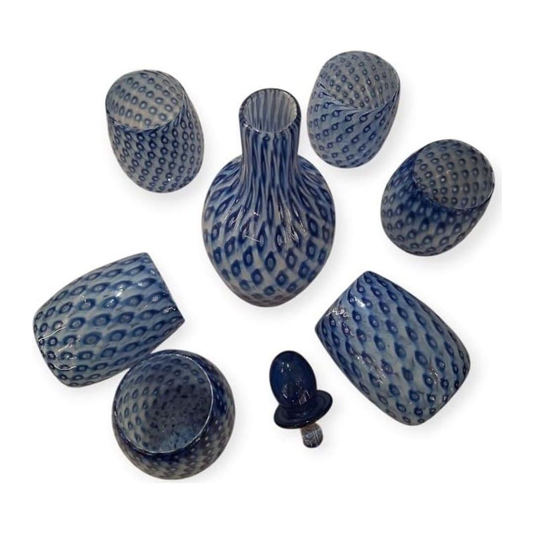 Set Caraffa 800ml e Bicchieri Acqua Vetro di Murano, vista 3