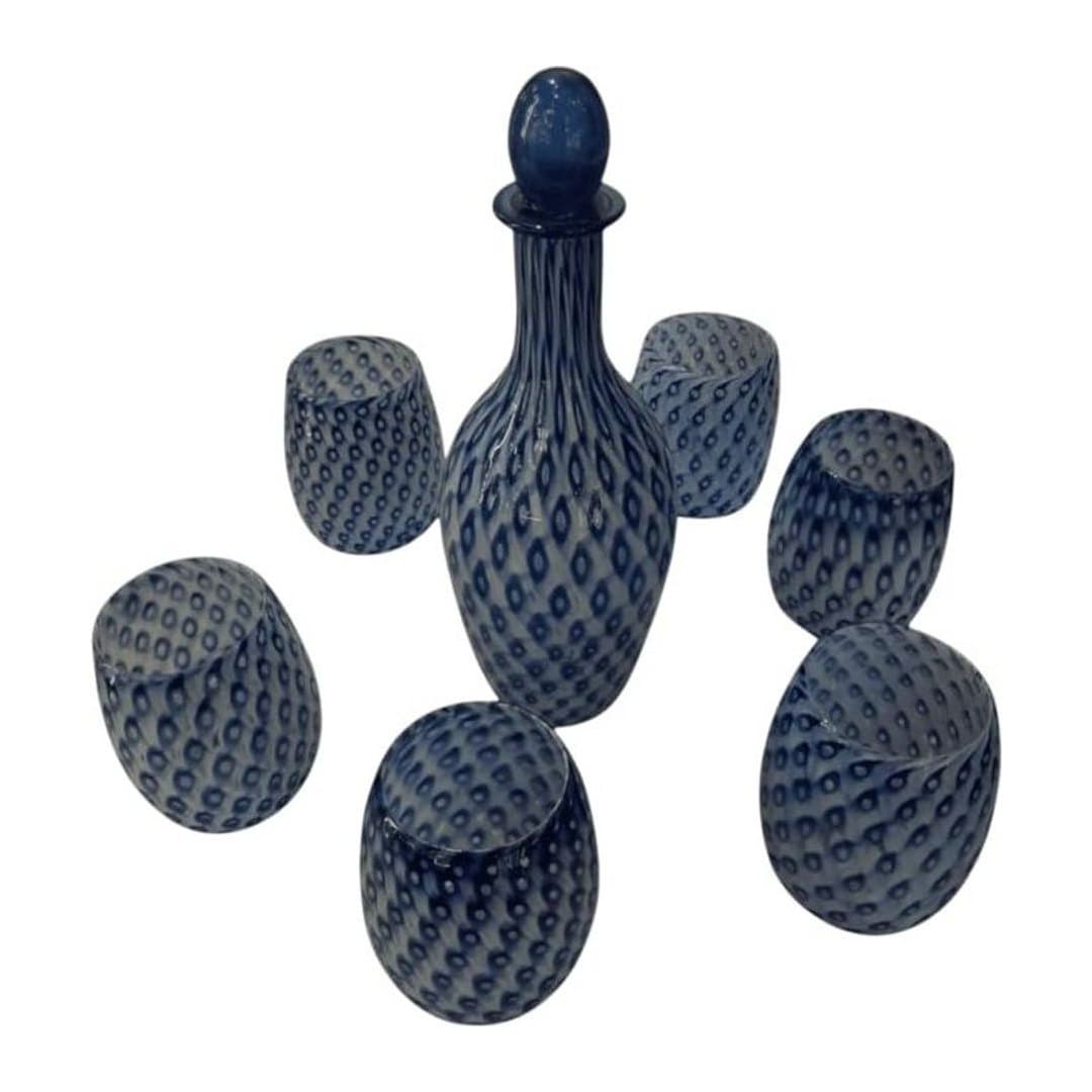 Set Caraffa 800ml e Bicchieri Acqua Vetro di Murano, vista 5