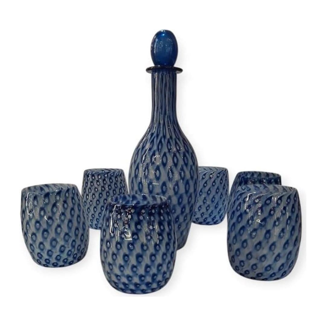 Set Caraffa 800ml e Bicchieri Acqua Vetro di Murano, vista 6