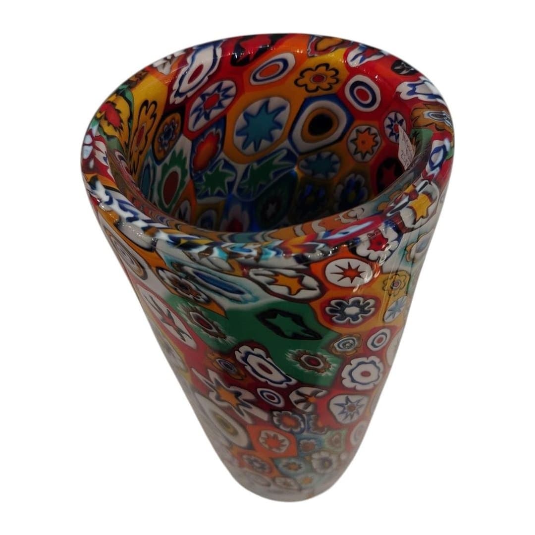 Vaso Aziza Millefiori in Vetro di Murano 32 cm, vista 2