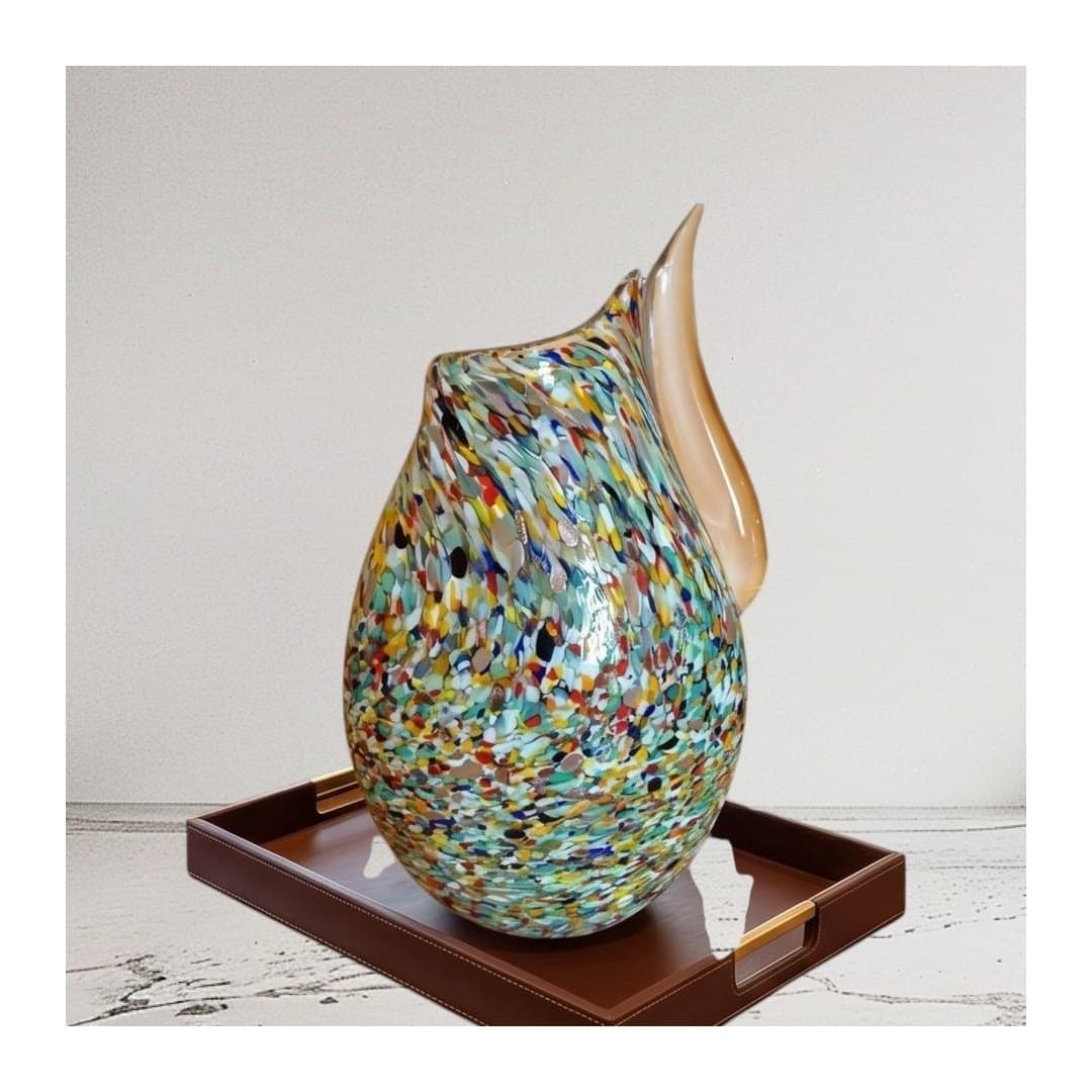 Vaso Vetro di Murano Originale Kate Multicolor 32 cm, vista 4