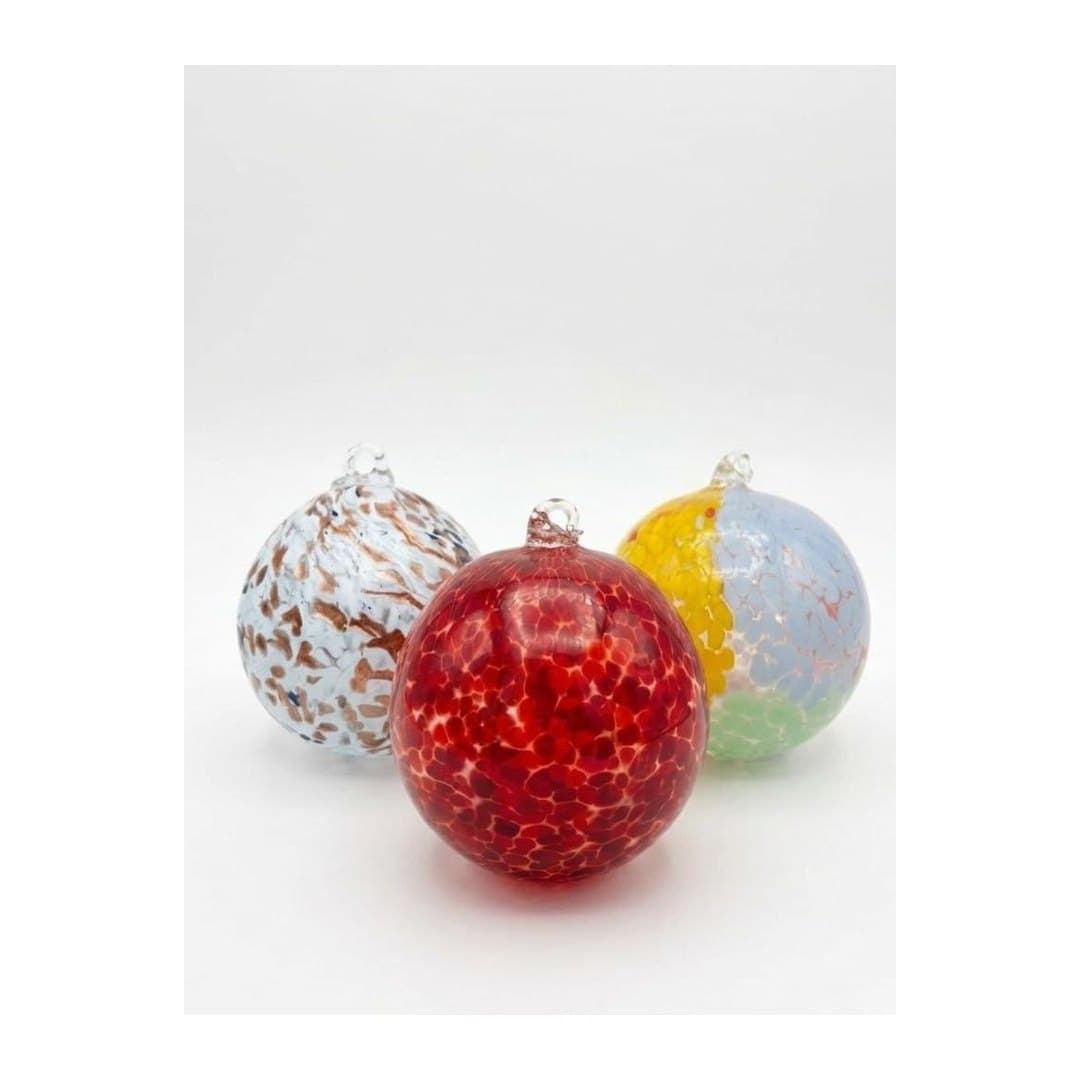 Palla di Natale in Vetro di Murano Soffiato 10 cm, vista 2
