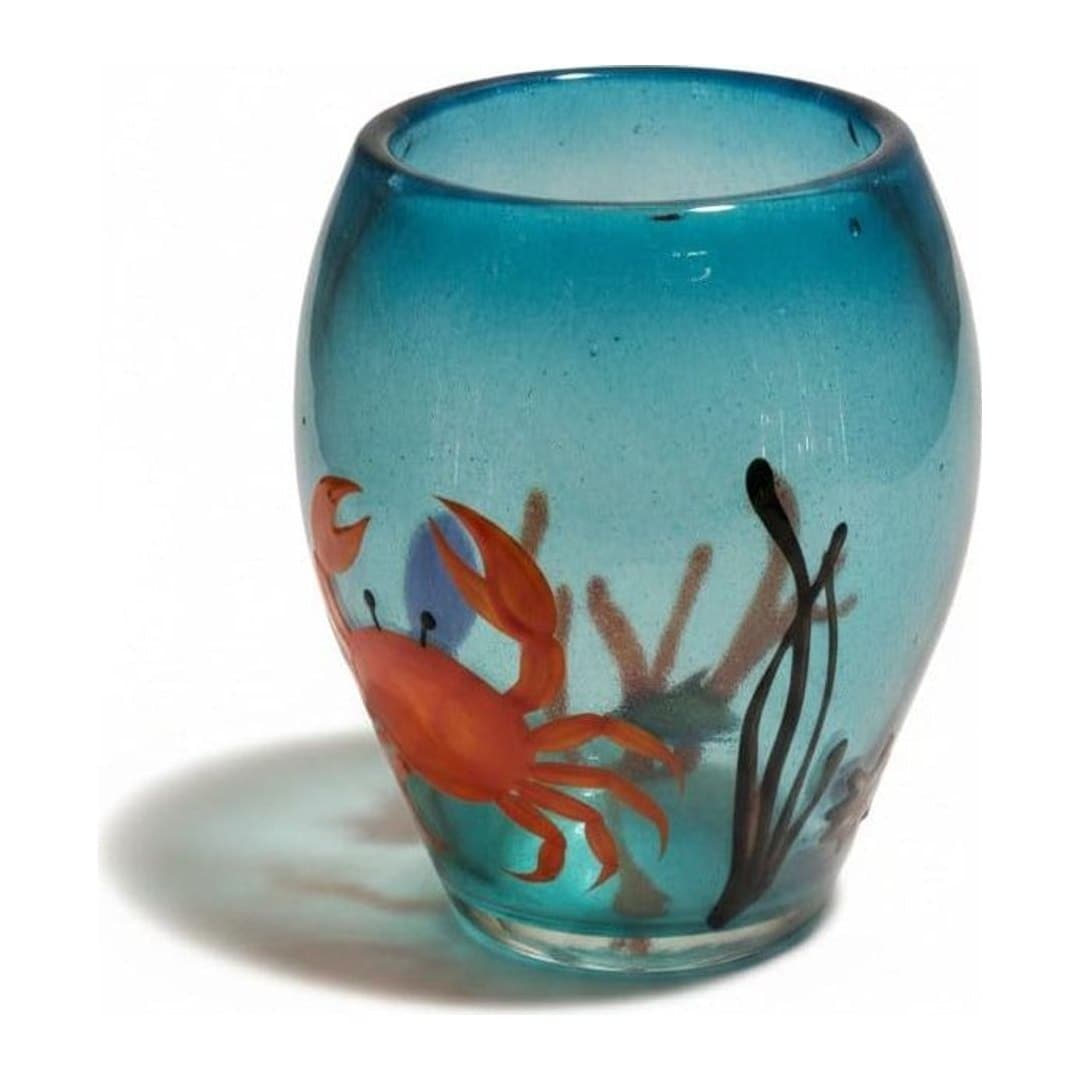 Vaso Murano Acquario H21 con Pesciolini Marini, vista 6