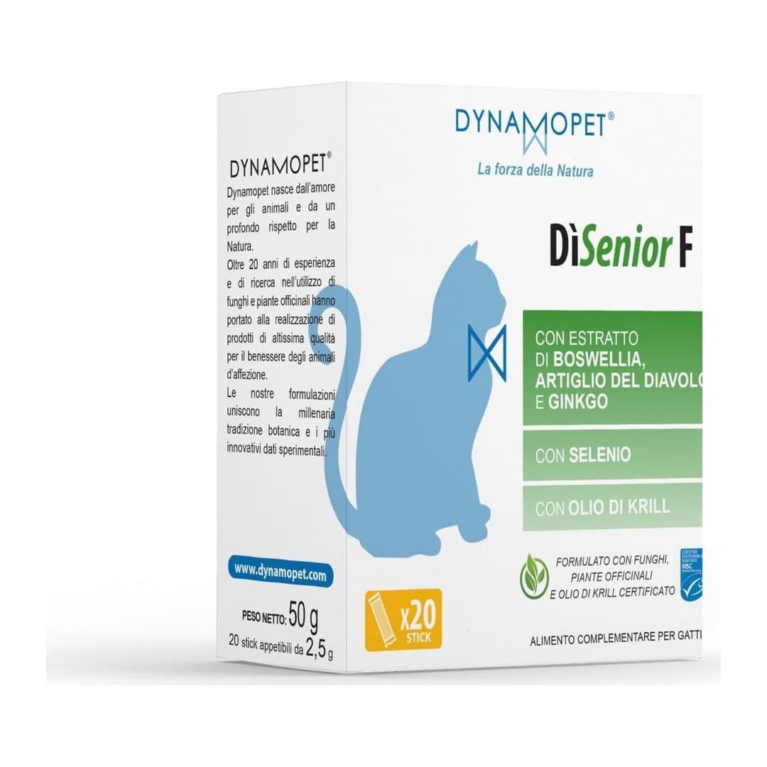 DìSenior F Alimento Complementare per Gatti Anziani 50g